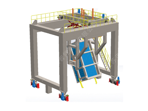 轨道式集装箱翻转机